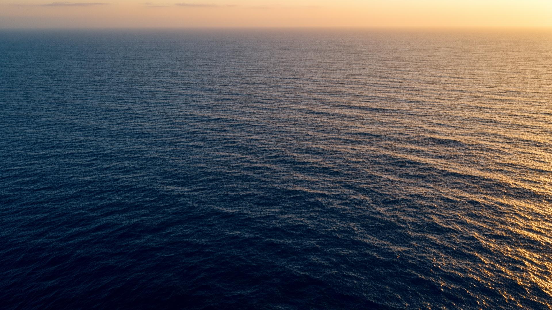 Open ocean aerial view
